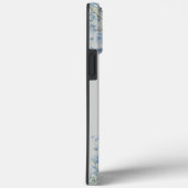 Personalisiertes Blaue-Blumen-Monogramm Case-Mate iPhone Hülle (Rückseite / Rechts)