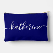 Personalisiertes Blaue böse Augenschutzzeichen Zubehörtasche (Rückseite)