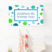 Personalisiertes Blauer Geburtstagsbanner Banner (Insitu)