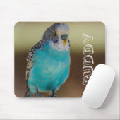 Personalisiertes blaues Budgie Mousepad (Mit Mouse)