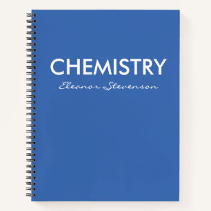 Personalisiertes blaues Chemie-Grafenpapier Notizblock