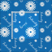 Personalisiertes blaues Farbmuster Stoff (Kachel)