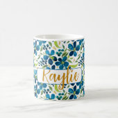 Personalisiertes blaues Flair Kaffeetasse (Mittel)