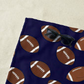 Personalisiertes blaues Fußball-Kindertuch Strandtuch (Beispiel)