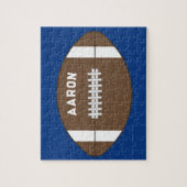 Personalisiertes blaues Fußball-Puzzle Puzzle (Vertikal)