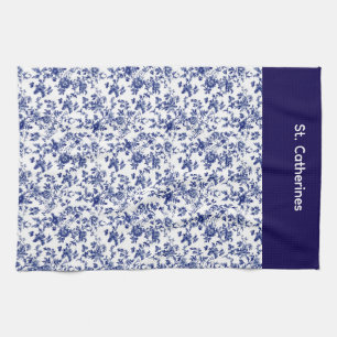 Personalisiertes blaues Handtuch