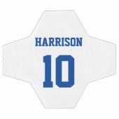 Personalisiertes blaues individuelle Name-Team Fußball (Flach)