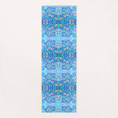 Personalisiertes Blaues Kaleidoskop Yogamatte (Vorderseite)