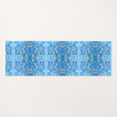 Personalisiertes Blaues Kaleidoskop Yogamatte (Vorderseite (Horizontal))