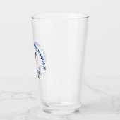 Personalisiertes blaues Lacrosse-Team der High Sch Glas (Links)