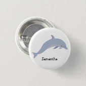 Personalisiertes Blaues Meer Button (Vorne & Hinten)