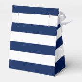 Personalisiertes blaues nautisches Brautparty Geschenkschachtel (Rückseite)