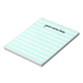 Personalisiertes, blaues Notepad Notizblock (Rotiert)