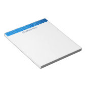 Personalisiertes blaues Paint-Design Notizblock (angewinkelt)