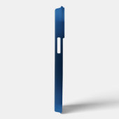 Personalisiertes blaues Radial Texture iPhone 15 Case-Mate iPhone Hülle (Rückseite / Rechts)