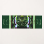 Personalisiertes blaues Schmetterling inspirierend Yogamatte (Vorderseite (Horizontal))