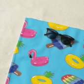 Personalisiertes blaues Schwimmbad Schwimmbad Gemu Strandtuch (Beispiel)
