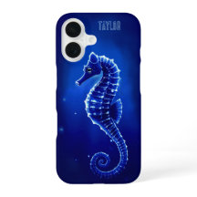 Personalisiertes Blaues Seepferdchen Ozean
