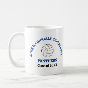 Personalisiertes blaues T-Shirt für Volleyballspie Kaffeetasse