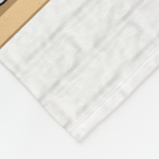 Personalisiertes blaues und weißes Eis-Hockey Fleecedecke (Ecke)