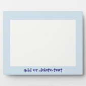 Personalisiertes Blautöne Landschaftsbild Foto Fotoplatte (Vorderseite)