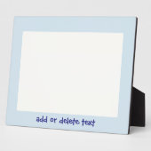 Personalisiertes Blautöne Landschaftsbild Foto Fotoplatte (Seite)