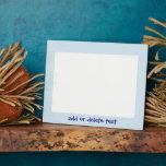 Personalisiertes Blautöne Landschaftsbild Foto Fotoplatte<br><div class="desc">Blauer Design Foto-Plakette,  die Sie mit jedem beliebigen Text Ihrer Wahl anpassen können. Sollten Sie Hilfe bei der Anpassung benötigen,  kontaktieren Sie uns bitte über den oben gefragt Designer-Link. Foto-Plakatdesign von Julibyjulie</div>