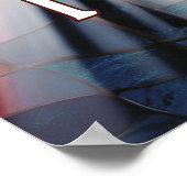 Personalisiertes Bleiglas-Glaubenskreuz Poster (Ecke)