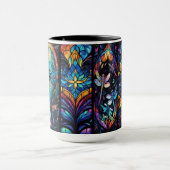 Personalisiertes Bleiglas und Libellen Tasse (Zentrum)