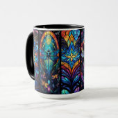 Personalisiertes Bleiglas und Libellen Tasse (Vorderseite Links)