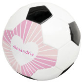 Personalisiertes Blindrosa Fußball (Dreiviertel)