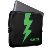 Personalisiertes Blitz-Logo Laptopschutzhülle (Vorne Rechts)