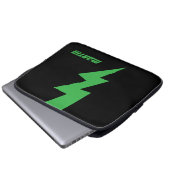 Personalisiertes Blitz-Logo Laptopschutzhülle (Vorne Knopf)