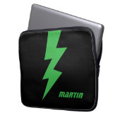 Personalisiertes Blitz-Logo Laptopschutzhülle (Vorderseite Links)
