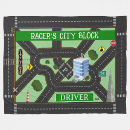 Personalisiertes Blockspiel des Renners Fleecedecke