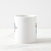 Personalisiertes Blonde Brünett Beste Freunde Kaffeetasse (Mittel)