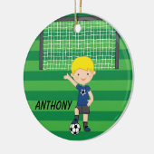 Personalisiertes blondes behaartes keramik ornament (Links)