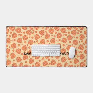 Personalisiertes Blossom Erfrischende Orange Schreibtischunterlage