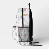 Personalisiertes Blubble Tee Pastel Custom Monogra Bedruckter Rucksack (Rechts)