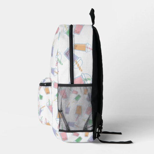Personalisiertes Blubble Tee Pastel Custom Monogra Bedruckter Rucksack (Rechts)