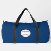 Personalisiertes Blue Baseball Duffel Bag Geschenk Duffle Bag (Rückseite)