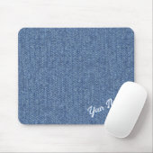 PERSONALISIERTES BLUE DENIM PATTER MOUSEPAD (Mit Mouse)