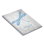 Personalisiertes Blue Dragonfly-Notebook Notizblock (Rechte Seite)
