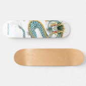 Personalisiertes Blue-Gold-Dragon-Skateboard Skateboard (Horizontal)