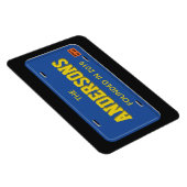 Personalisiertes Blue-Gold-Lizenzschild Magnet (Rechte Seite)