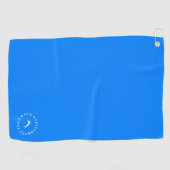 Personalisiertes Blue Golf Handtuch mit Monogram (Horizontal)