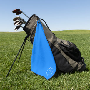 Personalisiertes Blue Golf Handtuch mit Monogram