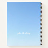 Personalisiertes Blue Magical Fairy Notebook für M Notizblock (Rückseite)