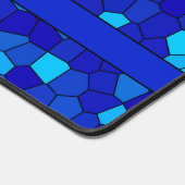 Personalisiertes BLUE-Muster Schreibtischunterlage (Ecke)