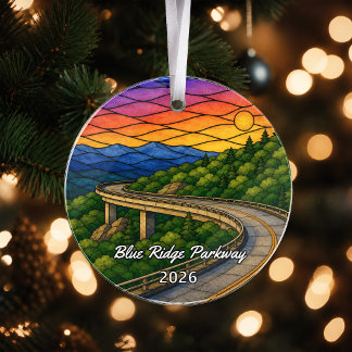 Personalisiertes Blue Ridge Parkway-Acryl-Ornament Ornament